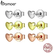 Sterling Silver Heart Stud Earrings #2