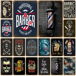 Barber Shop Retro Pub Bar Decoration Tin Sign Shabby Chic Home Decor Plaque Metal Sign Wall Poster Vintage Decor Art Vintage