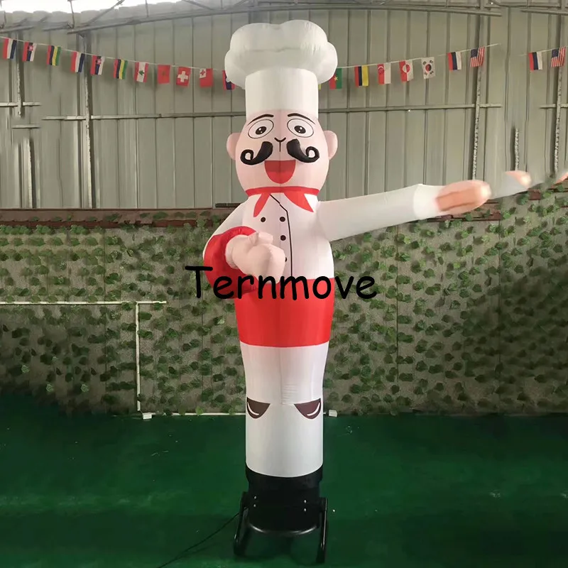 inflatable waving hand cartoon with blower police air tube man,advertise outdoor one single tube dance dancing man