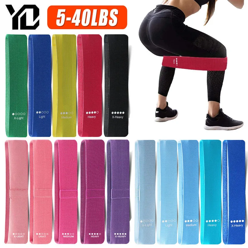 Bandas de resistencia de tela para Fitness, bandas elásticas para glúteos, Yoga, gimnasio, entrenamiento, ejercicio, equipo de Fitness para Sprot,