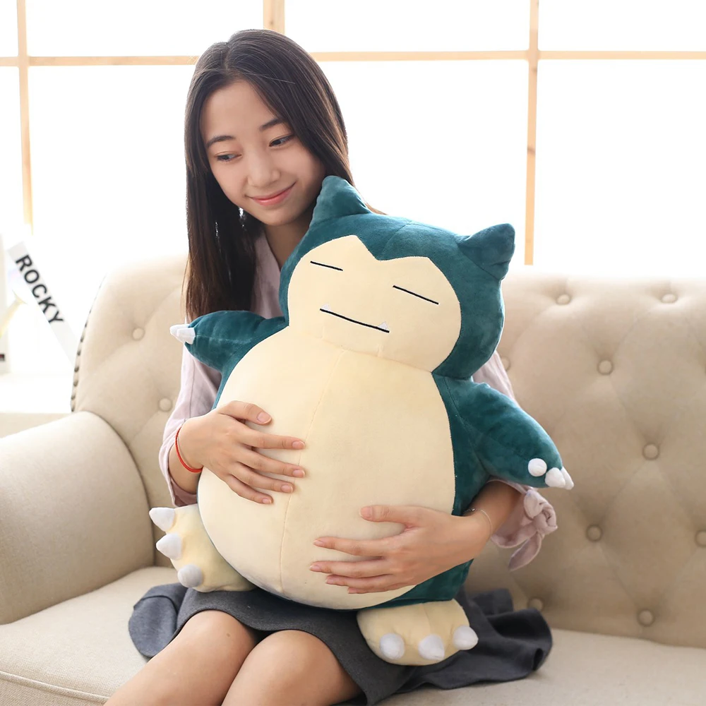 Adorable Anime Sleeping Plush Toys Cute Bear Big Size Stuffed Dolls Soft Pillow Gifts for Children Kids Birthday Present