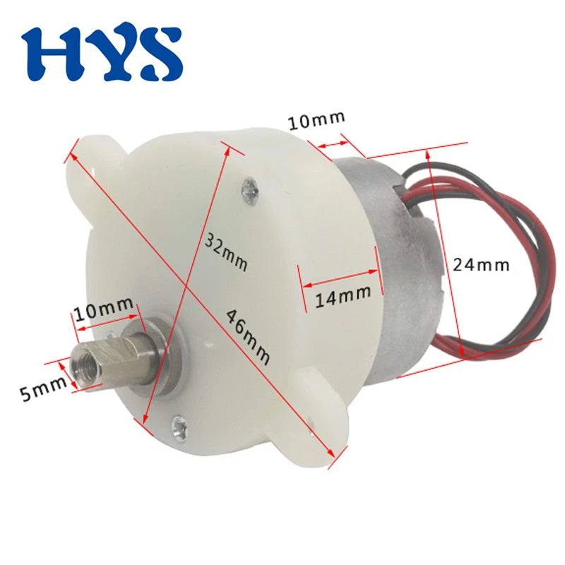 

JS30 Gear Motor Electric DC 6V 5rpm 100rpm Low Speed PWM Controller Reverse Gearmotor 300 DIY Engine Rotating Toys Lamps Robot