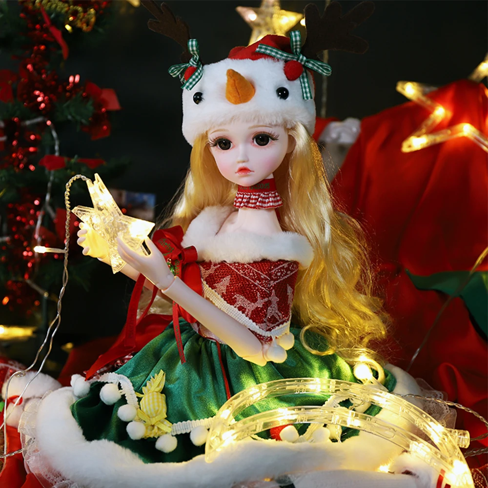 

Ледяной DBS 1/3 60 см BJD, волшебное сказочное игрушки куклы Рождественский костюм механическое соединение тела, в том числе, костюм, комплект из туфель и косметики