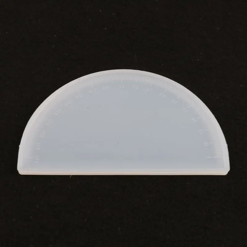 4 Shapes Silicone Resin Ruler Molds Straignt Square Triangular Rulers Protractor Handmade Mold Art Craft