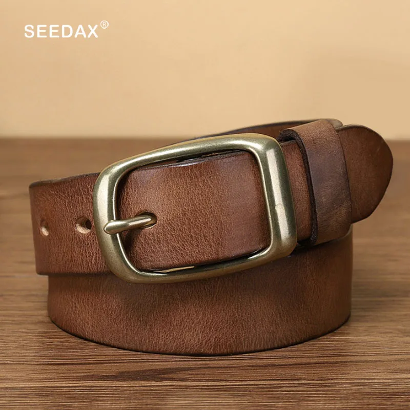 

Real Leather Belts 1.3" Wide Unisex Men's Women's Jeans Casual Dress Fashion Genuine Leather Belt