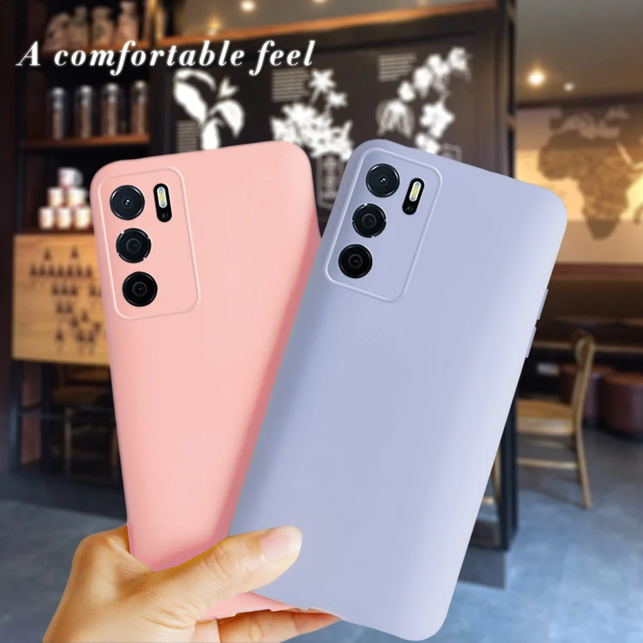 For OPPO A16 A16S Case Oppo A54s CPH2273 Liquid Silicone Soft TPU Phone Case Back Cover For Oppo A 16 16S CPH2269 Bumper Shells