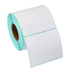 Adhesive Sticker Label Sticker 80mm x 70mm 500 Pcs / Roll Thermal Label Supermarket Price Blank Label Direct Print Waterproof