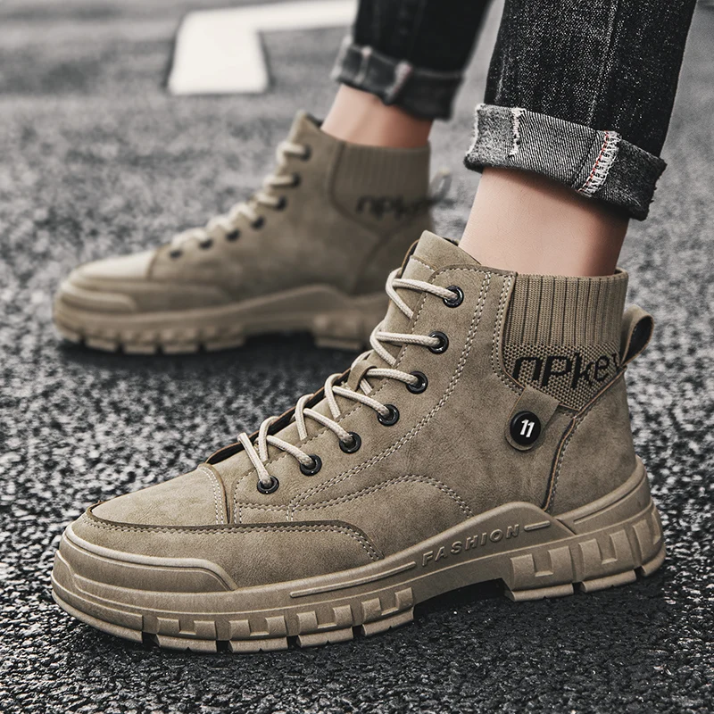 Men Shoes Sneakers Men\'s Autumn New Casual Shoes Men\'s Boots High Top Zapatillas Hombre Chaussure Homme Walk Shoes Men Shoes