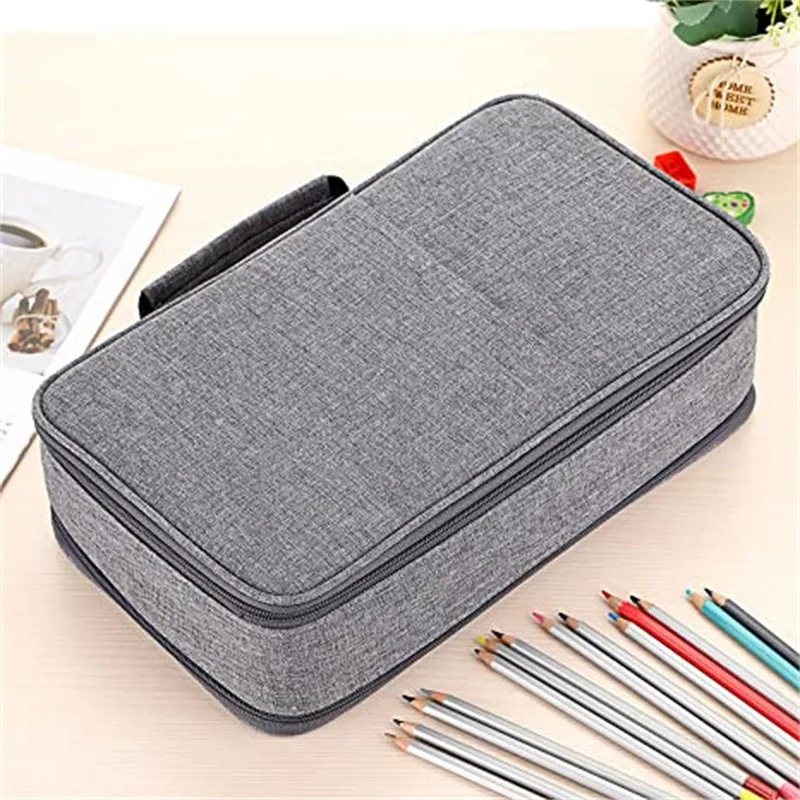 Imagem -03 - Slots Lápis Case Escola Escritório Pencilcase para Meninas Caneta Bolsa Grande Capacidade Papelaria Caixa Lápis Marcador Grande Kit Bolsa Penal 360