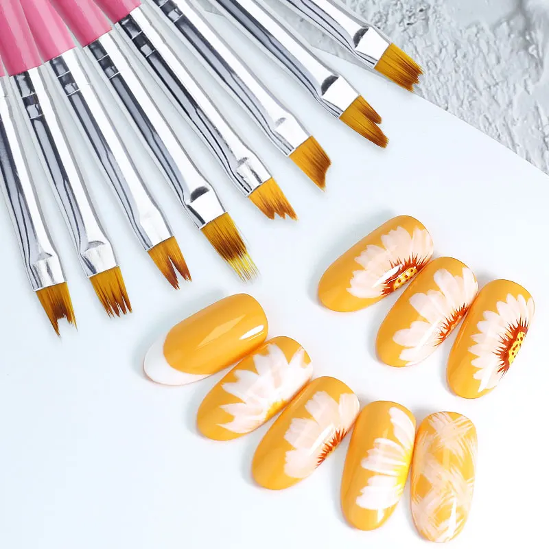 Parkson Liner Nail art Acryl Flüssigkeit Pulver Carving UV Gel Verlängerung Malerei Pinsel Linien Liner Zeichnung Stift Maniküre Werkzeuge