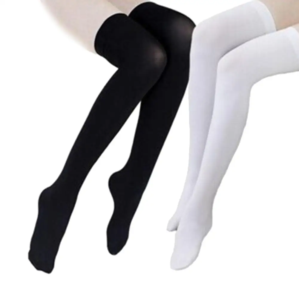 Plus Size Stockings Sexy Women Solid Color Thigh High Long Socks Stretch Over The Knee Stockings Girls Underwear