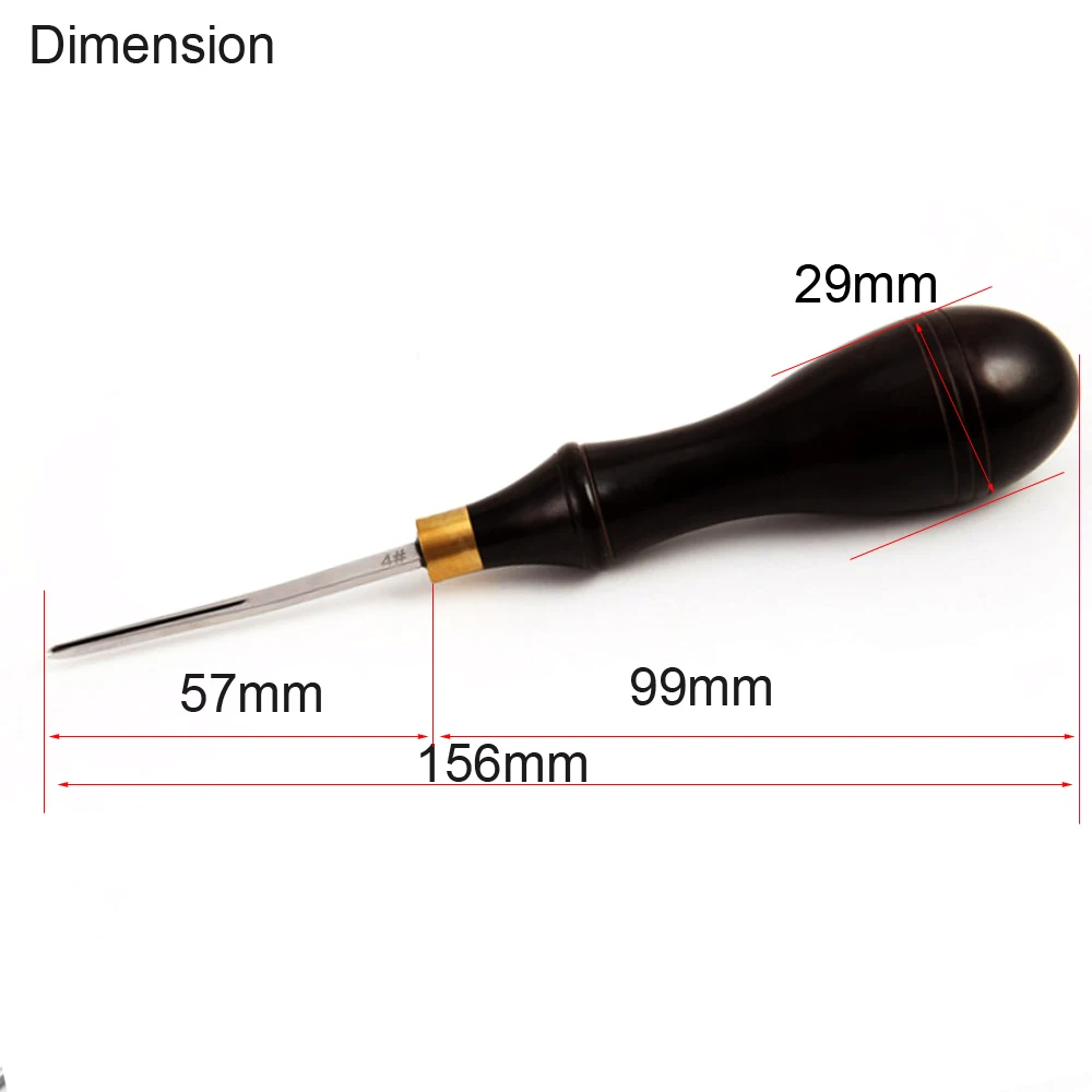 Leather Edge Beveller Tool, 0.6mm | Stainless Steel Craft Beveler For DIY Leatherworking, Skiving & Smoothing Edges