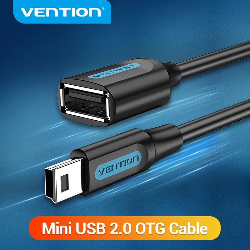 Vention Mini USB OTG Adapter Cable Mini USB Male to USB 2.0 Female for Tablet Samsung Macbook Pro USB OTG Adapter 0.1m 0.25m NEW