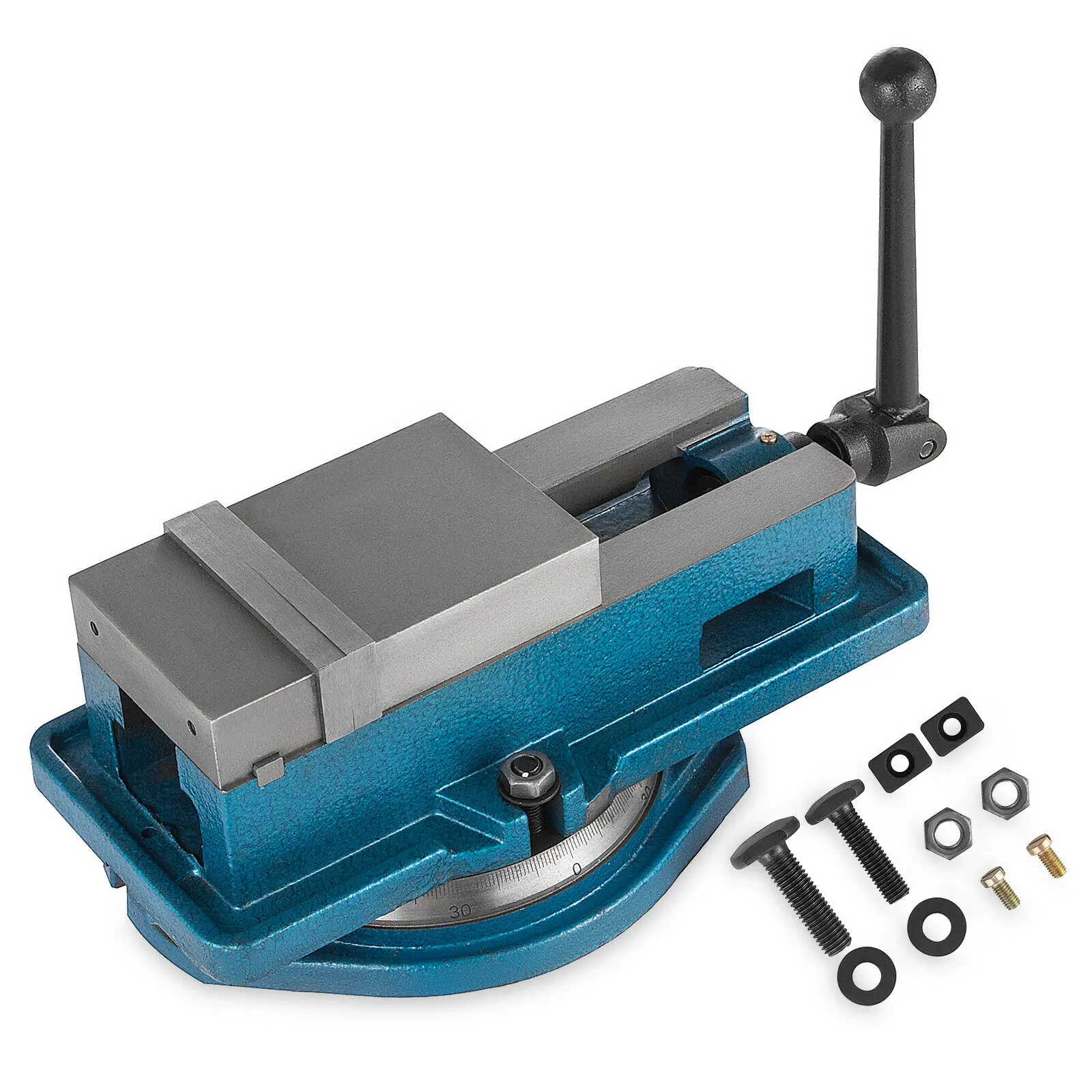 Milling Vise 4 Inch,Bench Clamp Vise High Precision Clamping,Mill Vise Ductile Iron Material with 360 Degree Swiveling Base