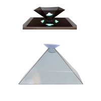 Universal Cell Phone 3D Hologram Py-ramid Display Projector Stand 360-Degree Images Cartoon Interaction Dropship