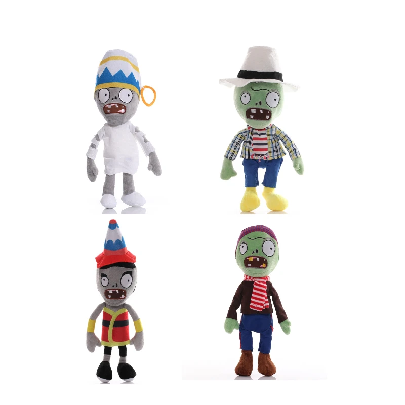 1 pçs plantas vs zumbis brinquedos 30cm pelúcia boneca brinquedos conehead zumbi jornal zumbi jogo dos desenhos animados anime figura crianças presentes