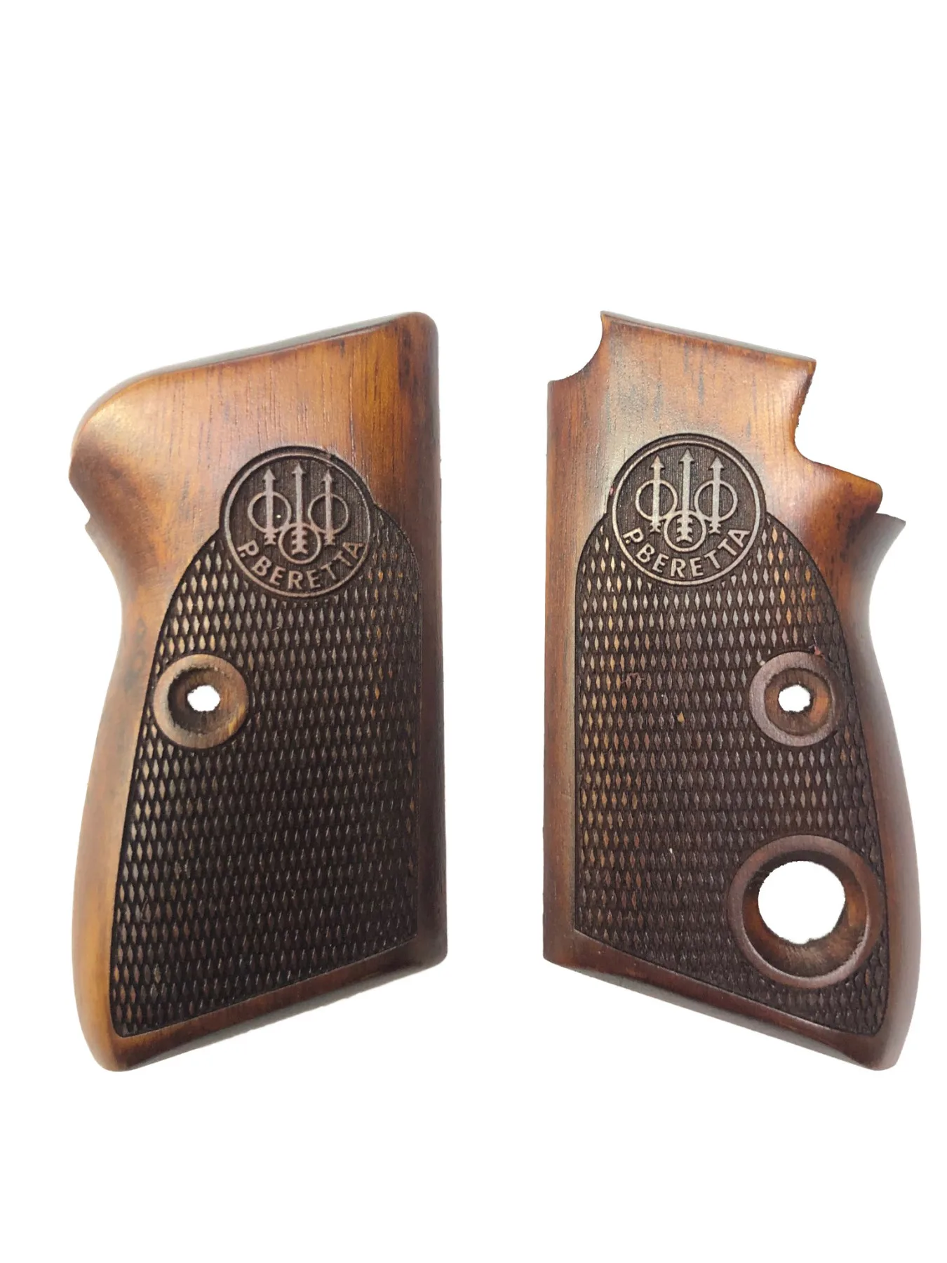 Single-Button Beretta Compatible Laser Cut Wooden Grip