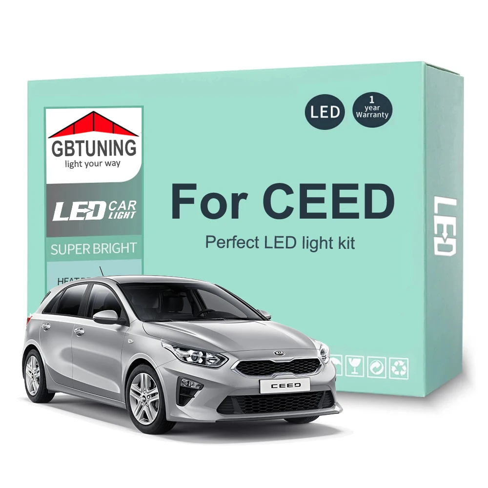 LED Interior Light Bulb Kit For KIA CEED ED JD CD 2006-2016 2017 2018 2019 2020 2021 2022 Car LED Map Dome Trunk Lamp Canbus