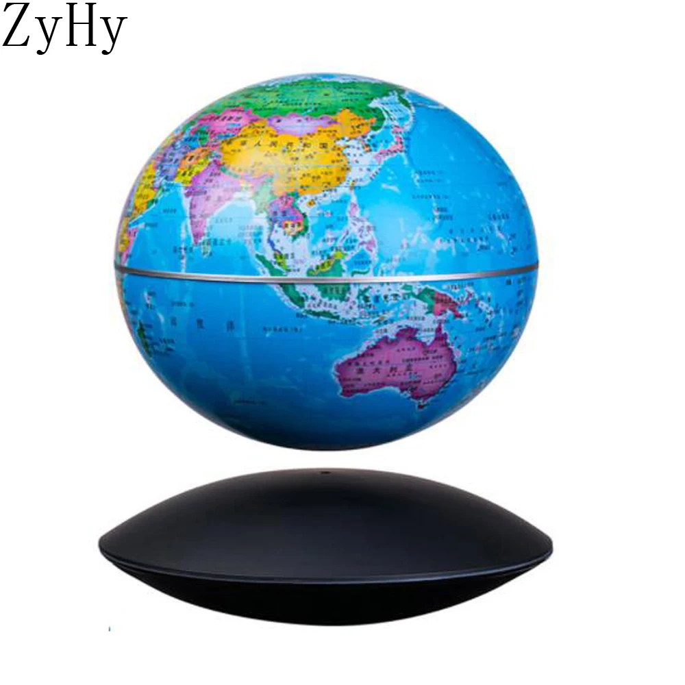 Creativity Magnetic Levitation LED Night Light 6inch Globe Lamp Rotating Floating Lamp For Office Home Beedroom Decor Gift