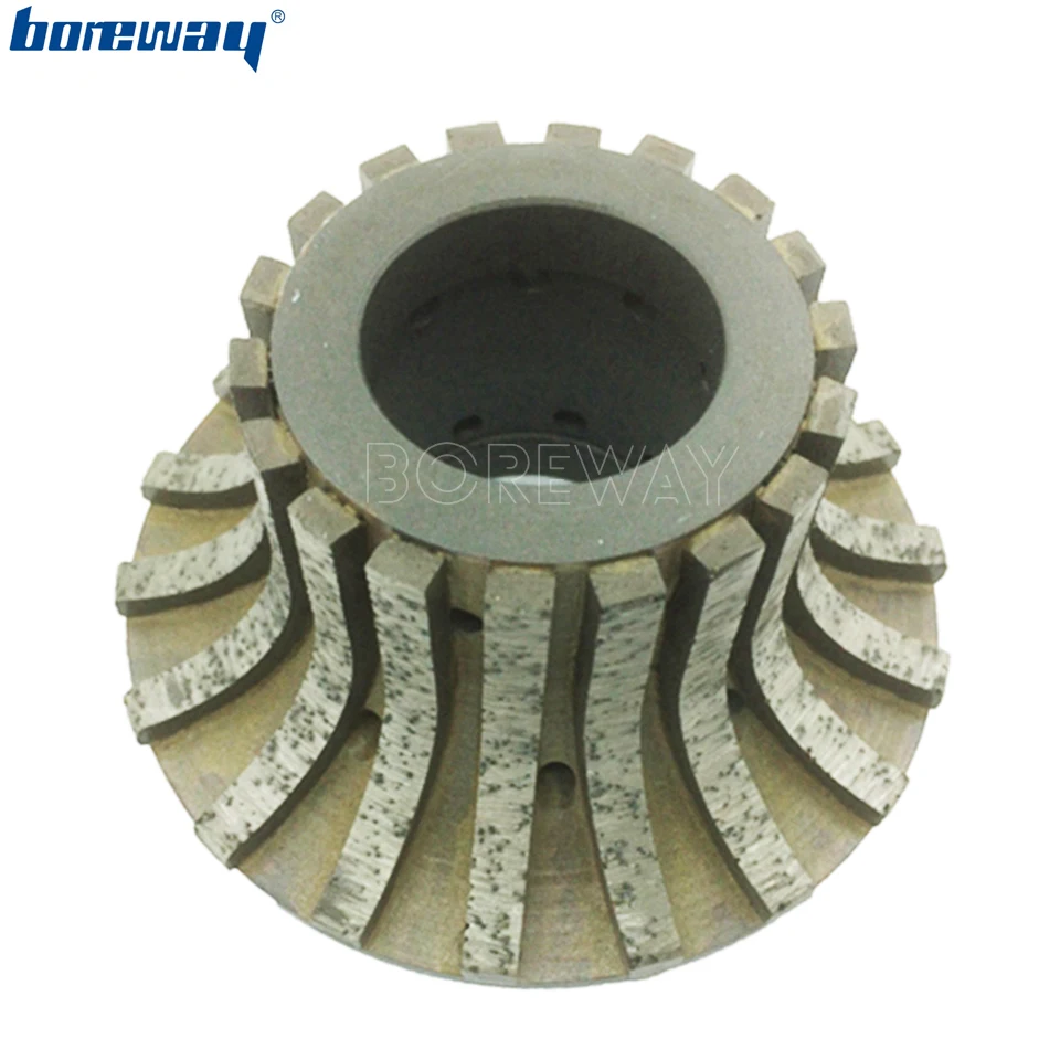 

Boreway A40*35H Metal Segmented CNC Router Bit Diamond Portable Grinding Wheel For Granite Marble Stone Concrete For CNC Machine