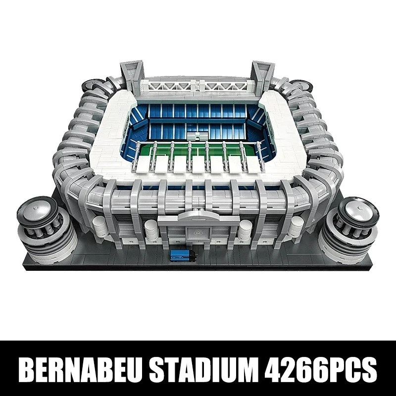 Schimmel Koning 22026 Voetbal Veld Santiago De Bernabeu Stadion Model Bouwstenen Beroemde Architectuur Bricks Toys Kids Geschenken