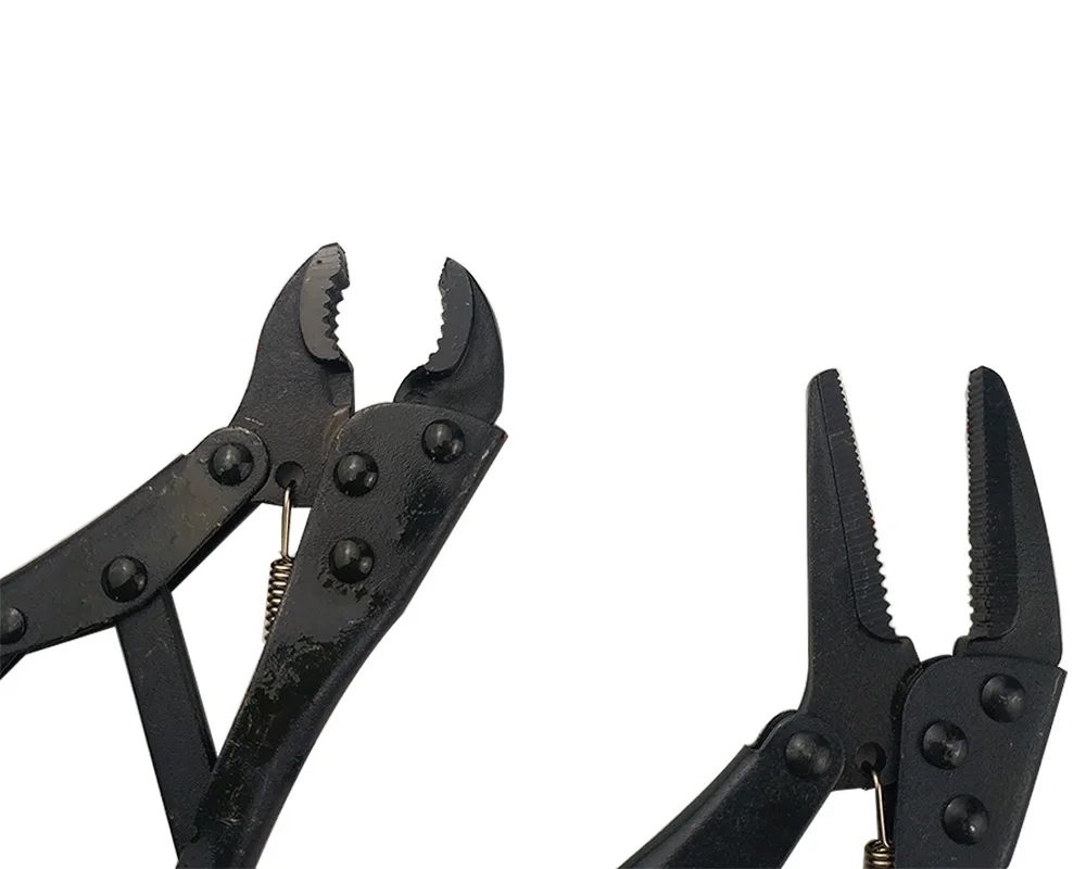 4Pcs Griptang Kalebas Mond Rechte Kaak Lock Mol Tang Koolstofstaal Slijtvaste Vise Grip Vastklemmen Hand gereedschap