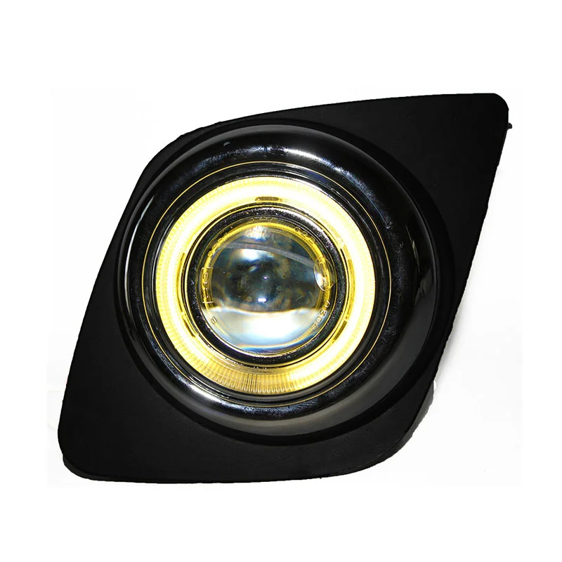 Eosuns Innovative Cob Angel Eye Led Daytime Running Light Drl + Halogen Fog Light + Projector Lens for Toyota Rav4