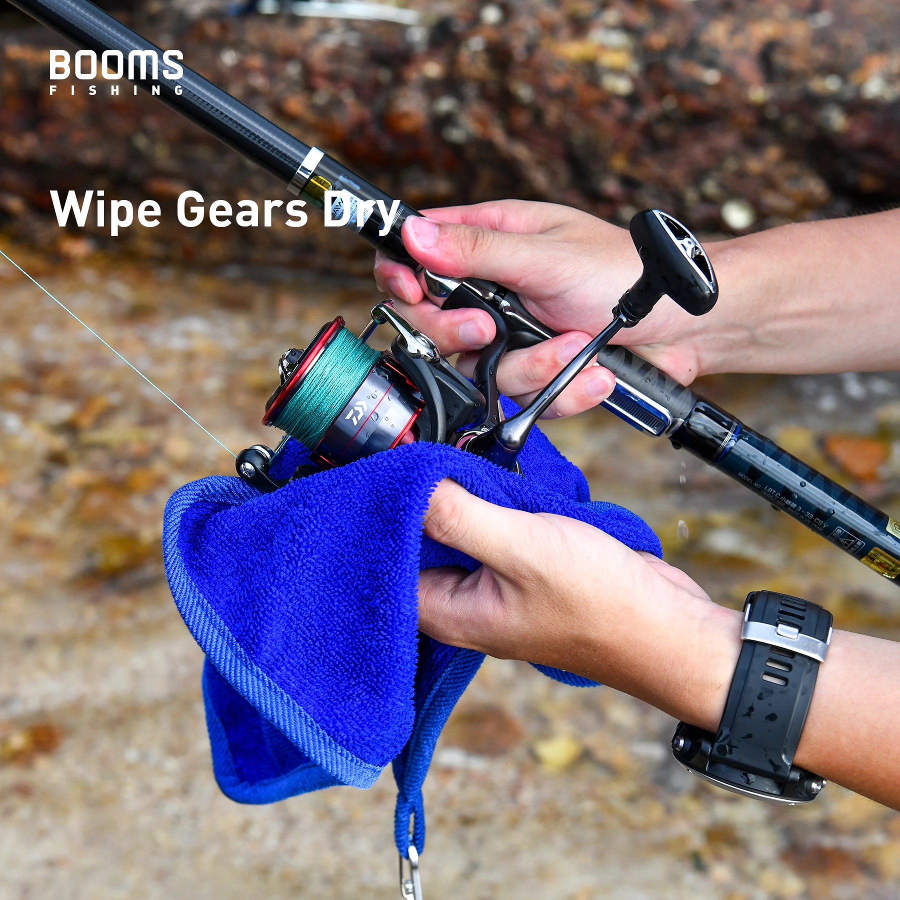 Booms Fishing B0T Microfiber Super Absorbent Fishing Towel Set Ultralight