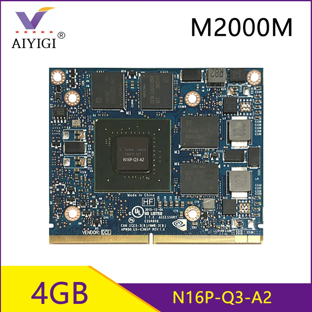 

Quadro M2000M M2000 GDDR5 4GB Video Graphics Card N16P-Q3-A2 With X-Bracket For HP ZBook 15 G3 / 17 G3 100% Test Well