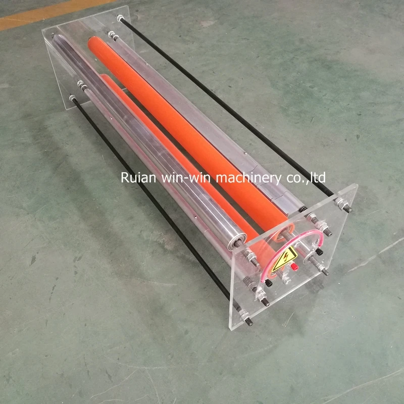 HW-GF600 Plexiglass corona treatment rack frame film blowing machine corona treatment for film width 600mm