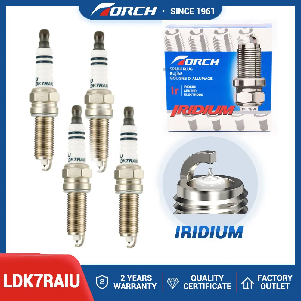 Iridium Candle China Original TORCH LDK7RAIU Spark Plug Replace for YR7MP33/SILZKR6B10E/IXUH22/RER11WMPB3 for Kia18854-10080