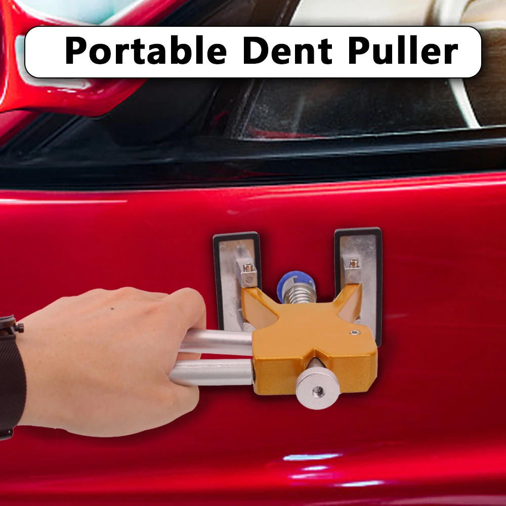 Car Dent Puller With 10pcs Pulling Tabs Sheet Set Hail Removal Repair Tools Auto Care Paintless Automotive Accessories Universal