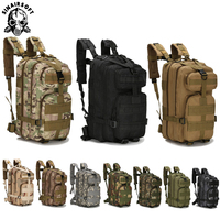 30L Tactical Backpack 600D Polyester Water Resistant Men's Bag Hiking Camping Hunting Travel EDC MOLLE Military Outdoor 3P Pack