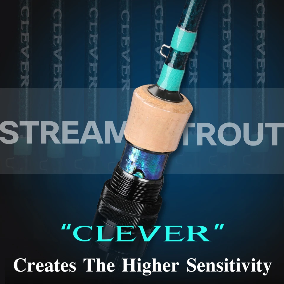 TSURINOYA Clever II UL Caña de spinning ultraligera con Guías Fuji