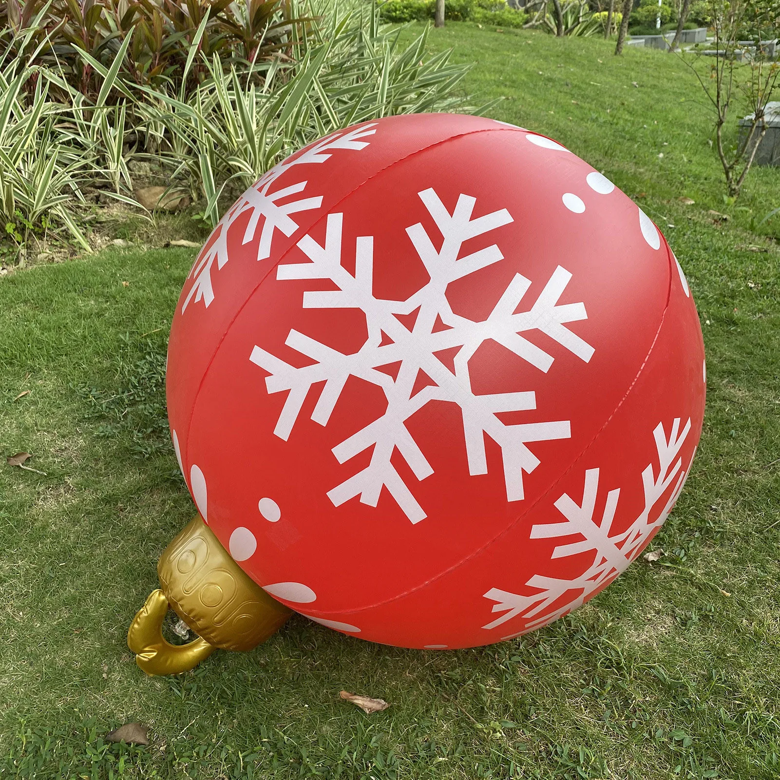 60Cm Large Christmas Balls Christmas Tree Decorations Outdoor Atmosphere Iatable Baubles Toys For Home Gift Ball Ornament