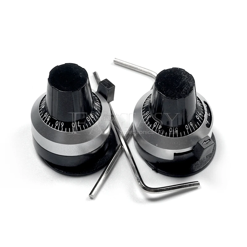 1PCS 3590S 6.35 mm precision scale knob potentiometer knob equipped with multi-turn potentiometer