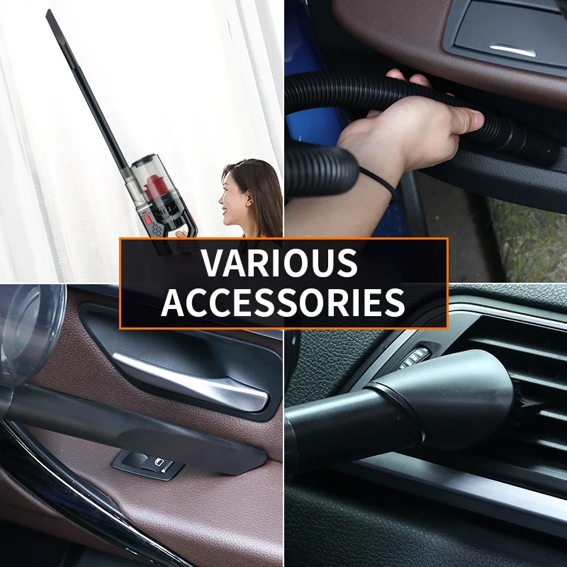 New wireless car vacuum cleaner Multifunctional wet and dry car vacuum cleaner High suction handheld vacuum cleaner