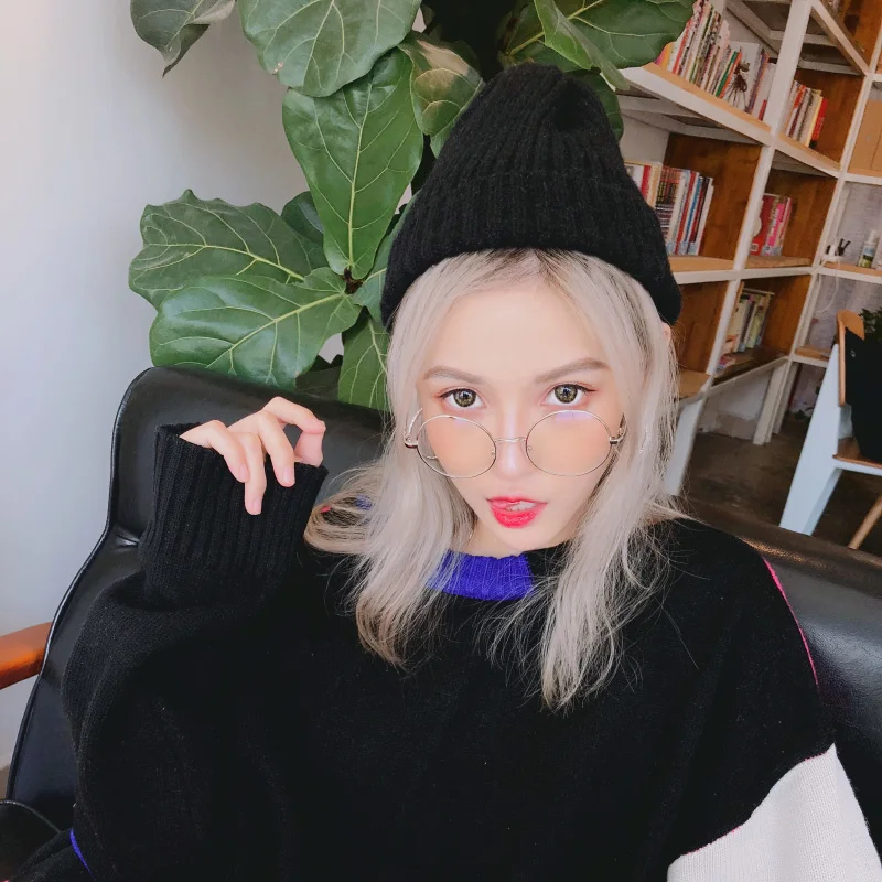 Neue Candy Farben Winter Hut Frauen Gestrickte Hut Warme Weiche Trendy Hut Kpop Stil Wolle Beanie Elegante Alle-spiel hut – Detail 10