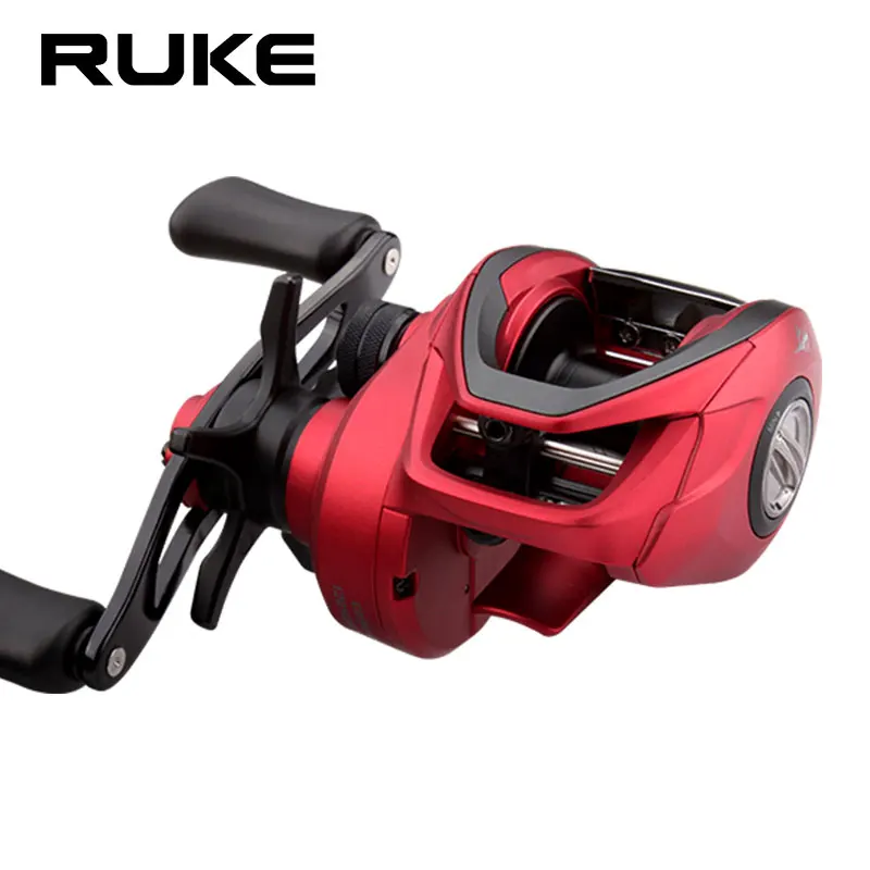 RUKE New Casting Reel, General Use Long Shot Sturdy And Durable 7+1 Bearing. Magnetic Brake Force 8 kg,Gear Ratio 6.6:1