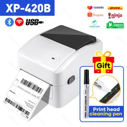 XP-420B Shipping Label Printer 4 inch 110mm 100mm Thermal Printer USB WIFI Lan Ethernet Printer For Label Printing XPrinter