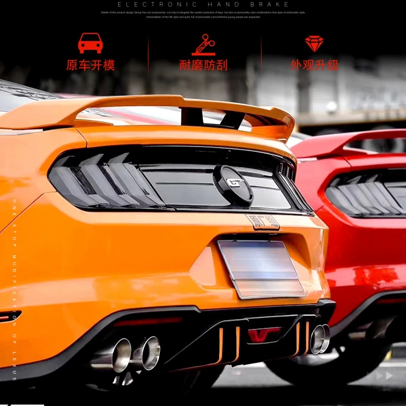 For Ford Mustang MK6 GT 2015-2023 Rear Trunk Lid Car Spoiler Wings Exterior Tuning Accessories Auto Parts Decoration