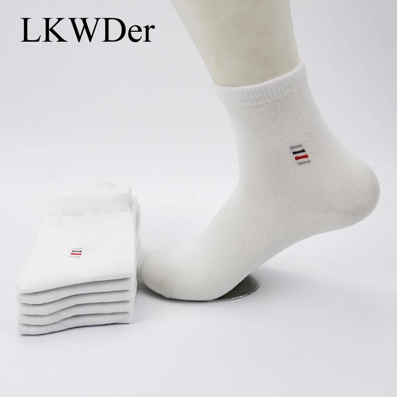 LKWDer 6 Pcs=3 Pairs Classic Business Brand Men\'s Socks Calcetines Hombre Socks Men High Quality Cotton Casual Male Socks Meias