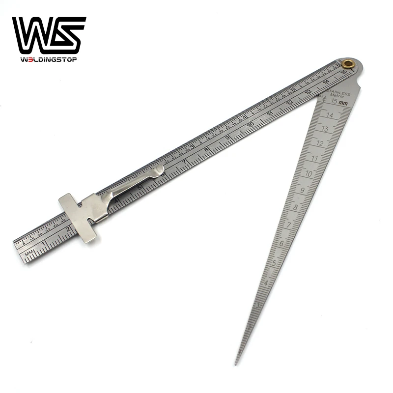 Welding Gage Taper Gauge Depth Ruler Gap Hole  Stainless Steel Inspection For Measuring Tool