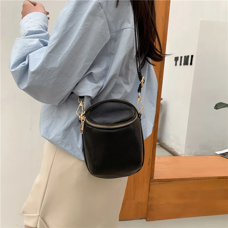 Genuine Leather Women Handbags 2021 Designer Messenger Bag Small Ladies Shoulder Hand Crossbody Bags For Mobile Phone Bag