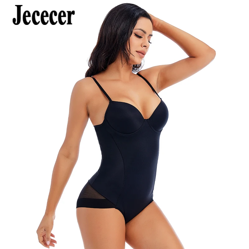 Underwire Bodysuit Underwear for Women Strappy Bodys Black Apircot Mesh Matching Fashion Sexy Shapewear Body Shapers