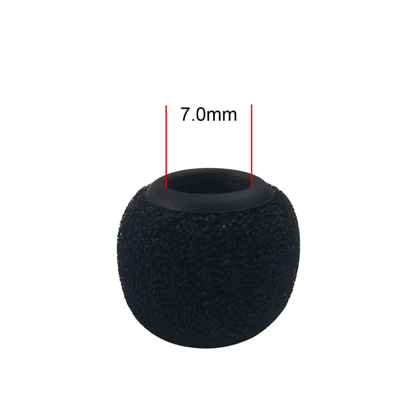 Canfon 2pcs Foam Windscreen Covers with Silicone Holder Compatible for Comica Lavalier Mic with Diameter of 7.0-7.5mm