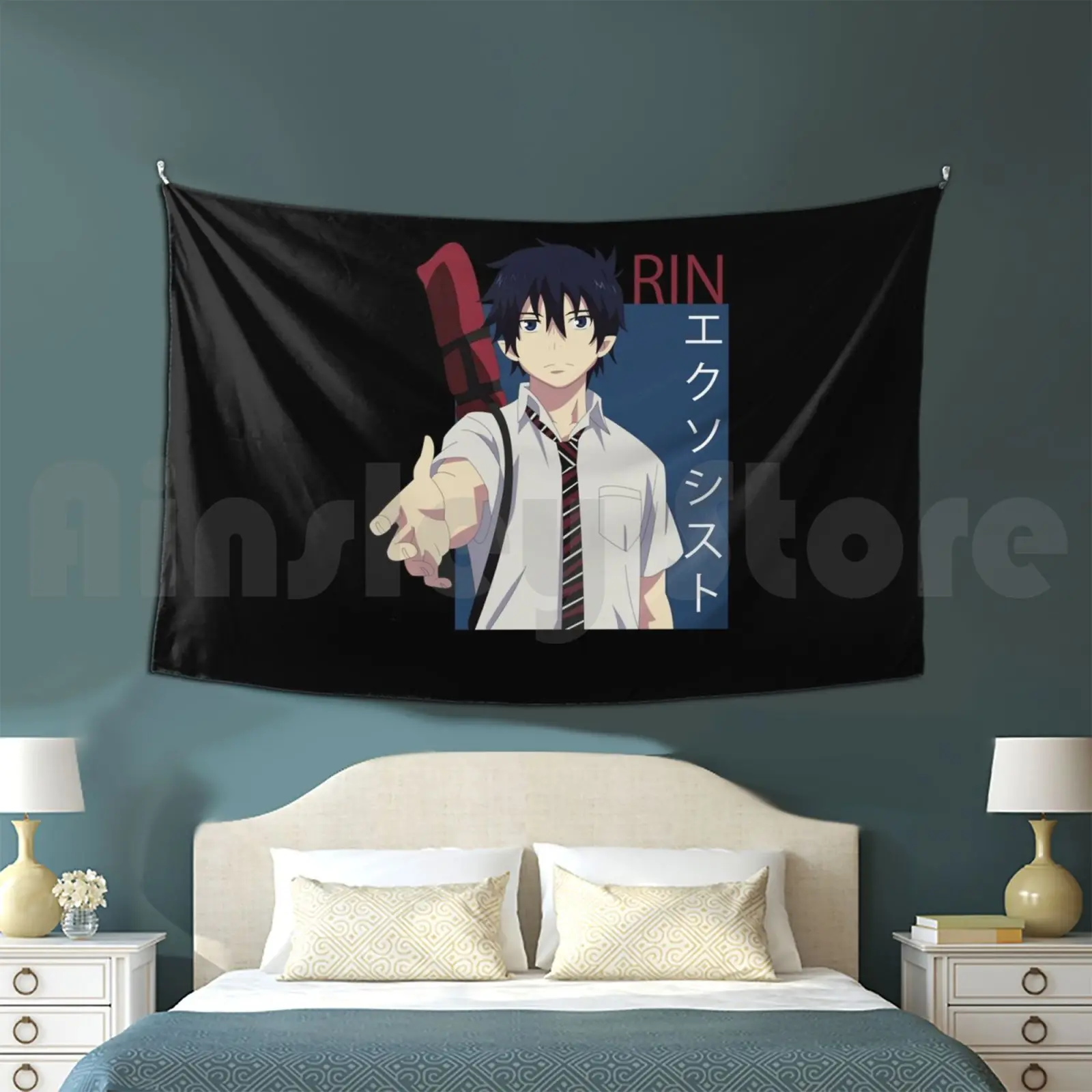 Rin Okumura Blue Exorcist Anime Manga Tapestry Living Room Bedroom Rin Okumura Blue Exorcist Ao No Exorcist Exorcist