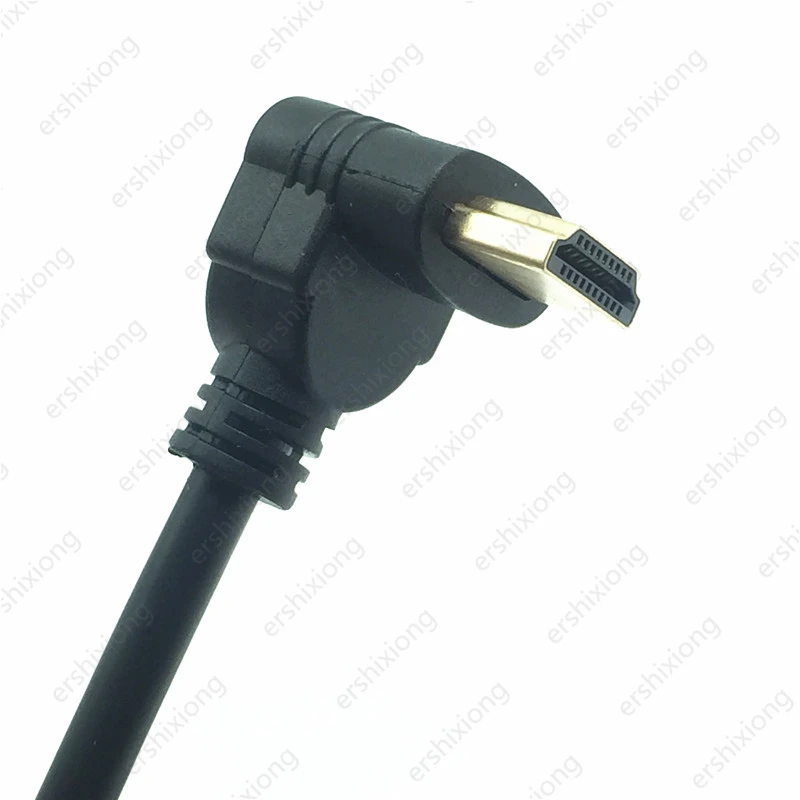 Adapter kabel męski na żeński HDTV konwerter kąt prosty 90 stopni obracający przedłużacz do 3D 1080P HDTV XBOX PS3 DVD