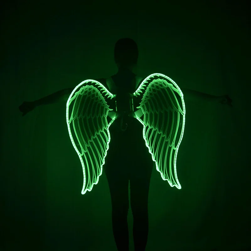 Colorful changing flashing lights nightclub bar show catwalk prop LED glowing wings