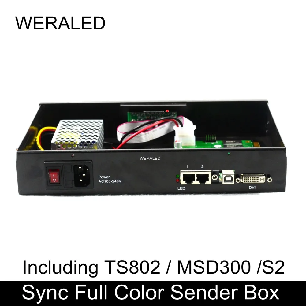 

Advertising LED Video Display Synchronous Full Color Sender Box with Sending Card installed Ready,Work for P2 P3 P4 P5 P6 P8 P10